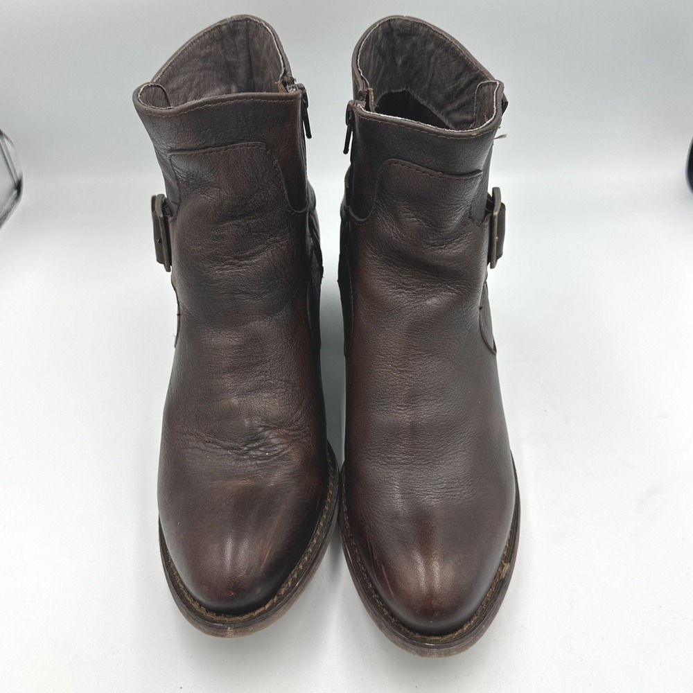 Durango Womens Philly RD0464 6" Shorty Brown Leather Western Boots 9.5M Harness - Picture 2 of 12